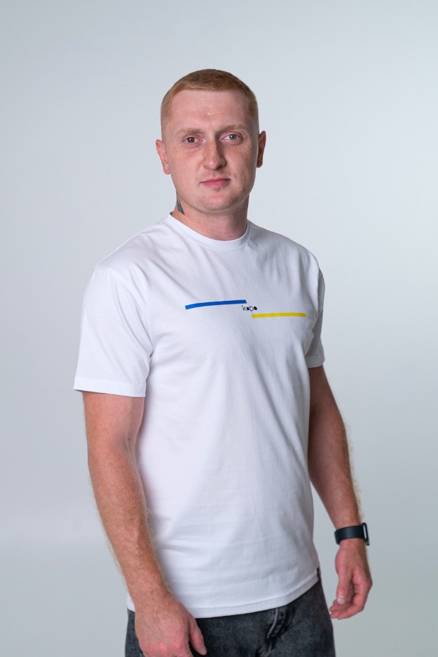 Чоловіча футболка Kopo Ukraine. Колір: Білий